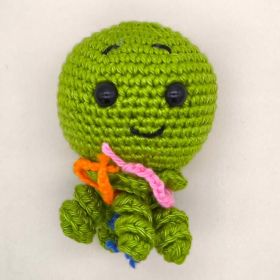 Häkeltier Qualle "Medusa" 'grün' 39 auf Lager